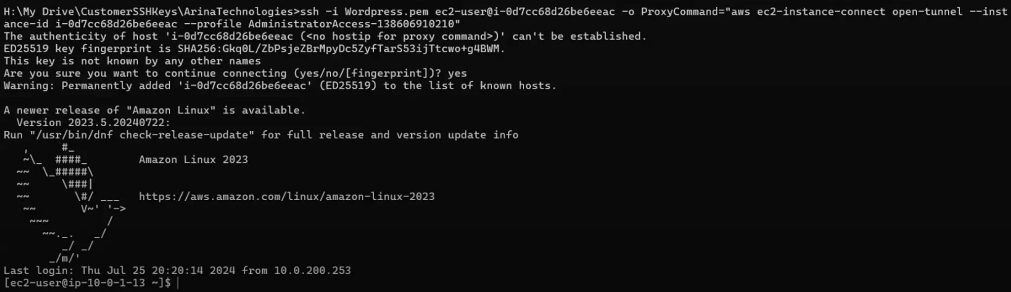 EC2 connecting