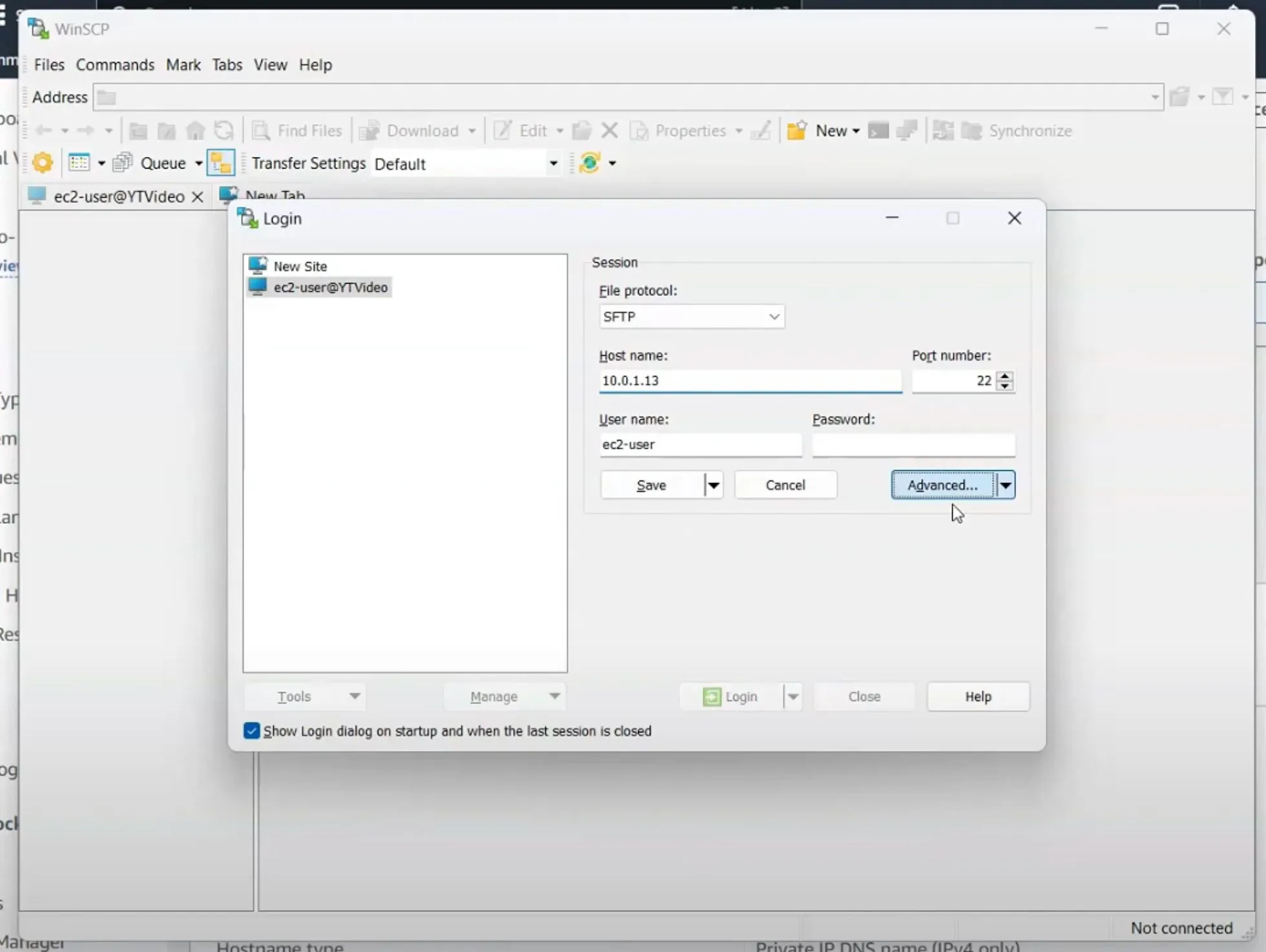 EC2 WinSCP