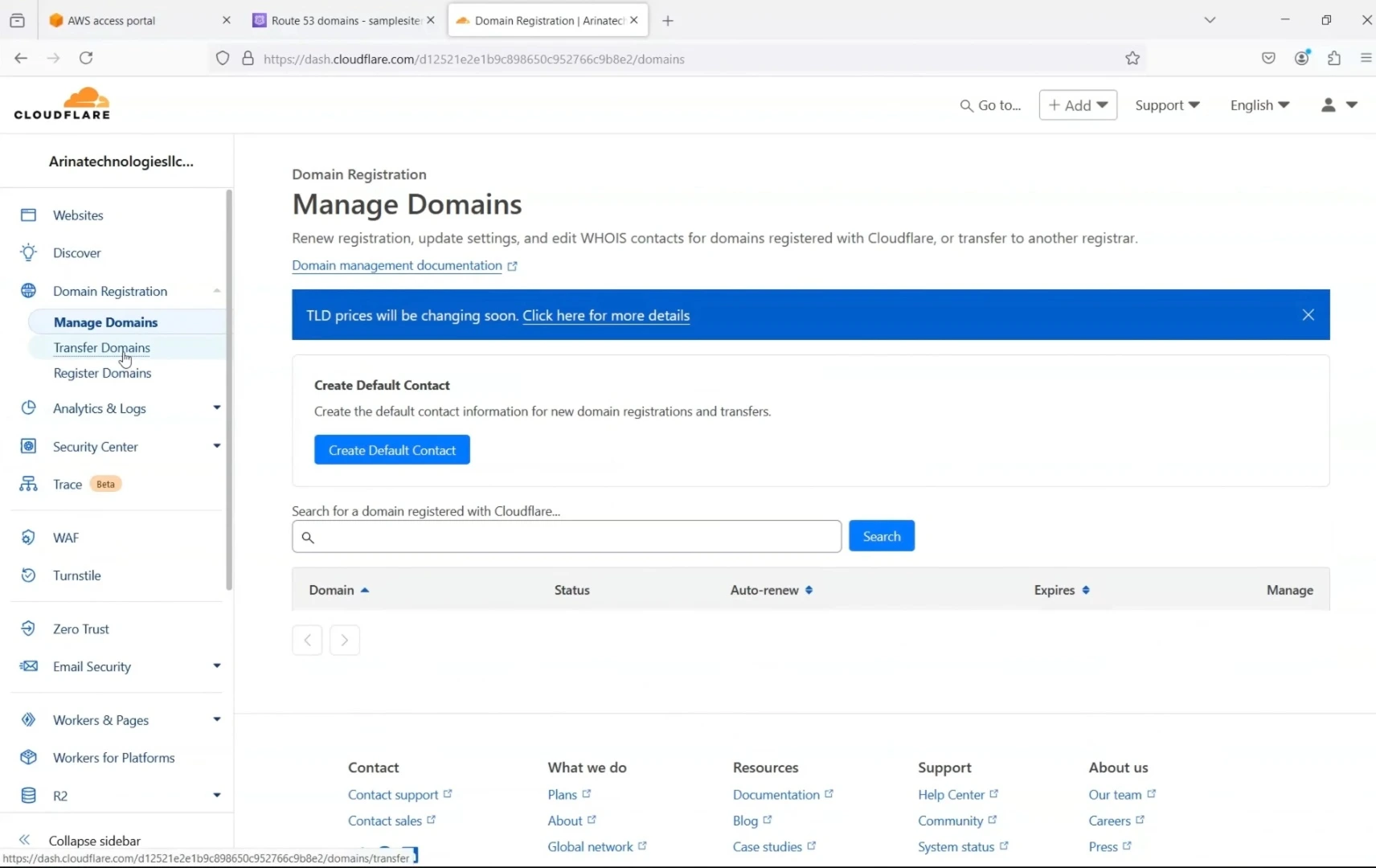 Transfer Domain